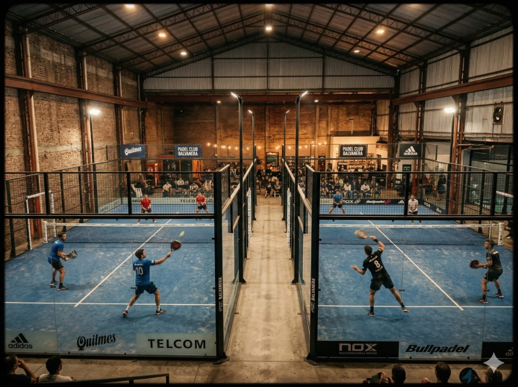 Partidos activos en club de pádel